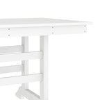 Commercial All Weather Adirondack Table and 6 Chairs with Cupholders