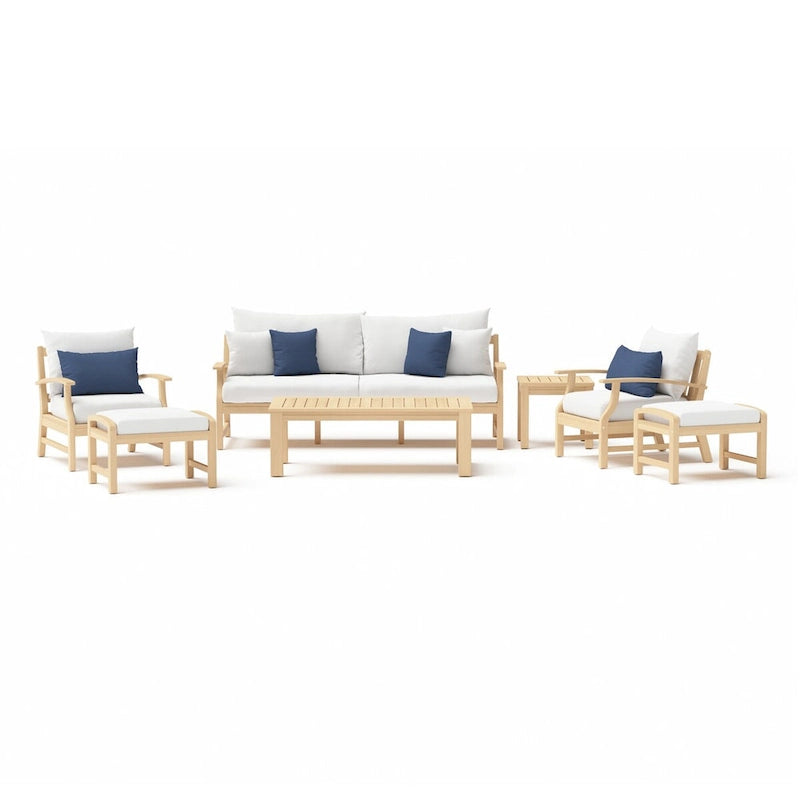 Kooper 7 Piece Sunbrella Outdoor Patio Sofa & Club Chair Set