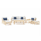 Kooper 7 Piece Sunbrella Outdoor Patio Sofa & Club Chair Set
