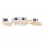 Kooper 7 Piece Sunbrella Outdoor Patio Sofa & Club Chair Set