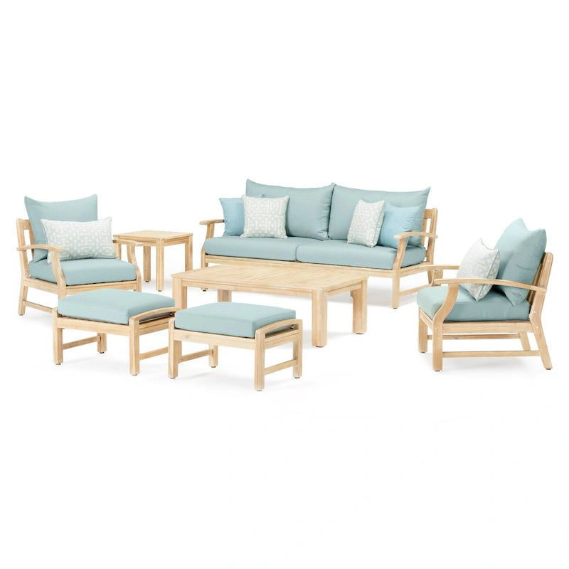 Kooper 7 Piece Sunbrella Outdoor Patio Sofa & Club Chair Set