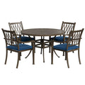 4 - Person Round Outdoor Dining Set with Cushions