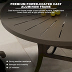 4 - Person Round Outdoor Dining Set with Cushions