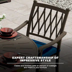 4 - Person Round Outdoor Dining Set with Cushions