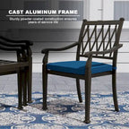 4 - Person Round Outdoor Dining Set with Cushions