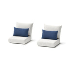 Barcelo 2 Piece Sunbrella Outdoor Patio Motion Club Chairs