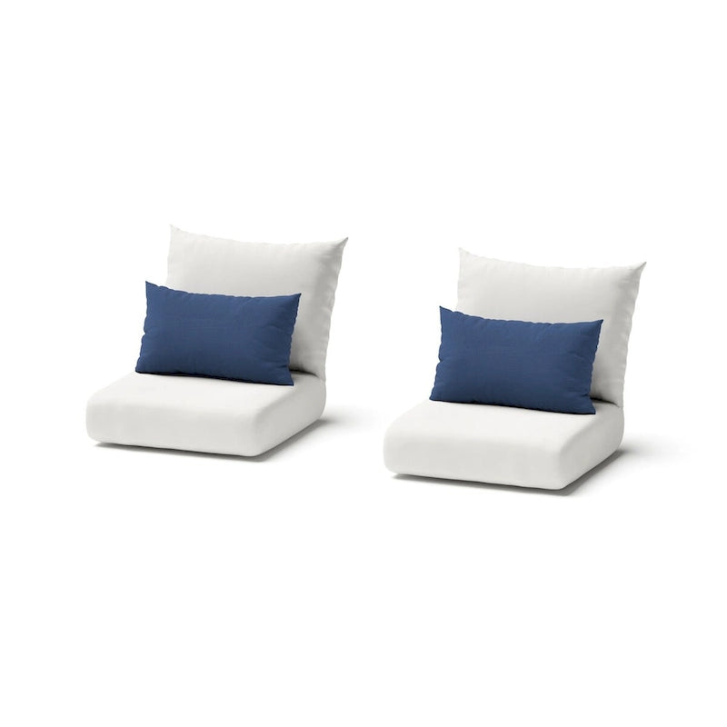 Barcelo 2 Piece Sunbrella Outdoor Patio Motion Club Chairs