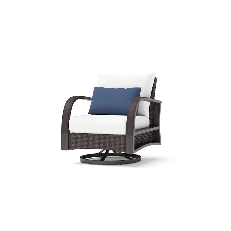 Barcelo 2 Piece Sunbrella Outdoor Patio Motion Club Chairs