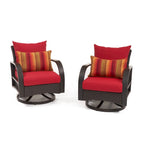 Barcelo 2 Piece Sunbrella Outdoor Patio Motion Club Chairs