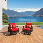 Barcelo 2 Piece Sunbrella Outdoor Patio Motion Club Chairs