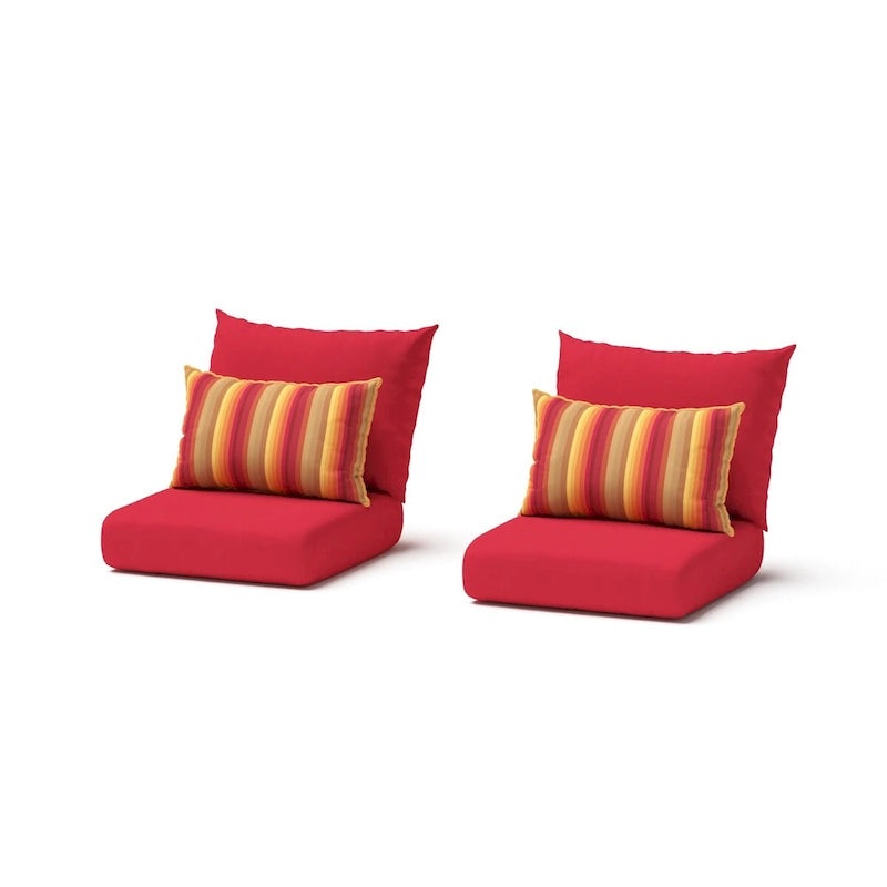 Barcelo 2 Piece Sunbrella Outdoor Patio Motion Club Chairs