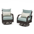 Barcelo 2 Piece Sunbrella Outdoor Patio Motion Club Chairs