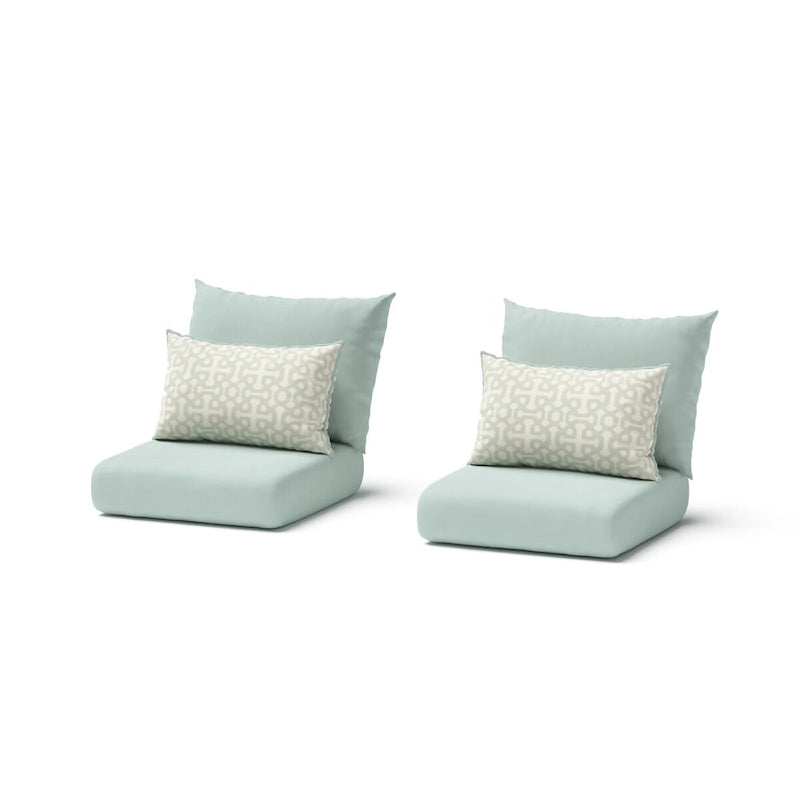 Barcelo 2 Piece Sunbrella Outdoor Patio Motion Club Chairs