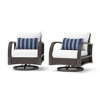 Barcelo 2 Piece Sunbrella Outdoor Patio Motion Club Chairs