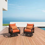 Barcelo 2 Piece Sunbrella Outdoor Patio Motion Club Chairs