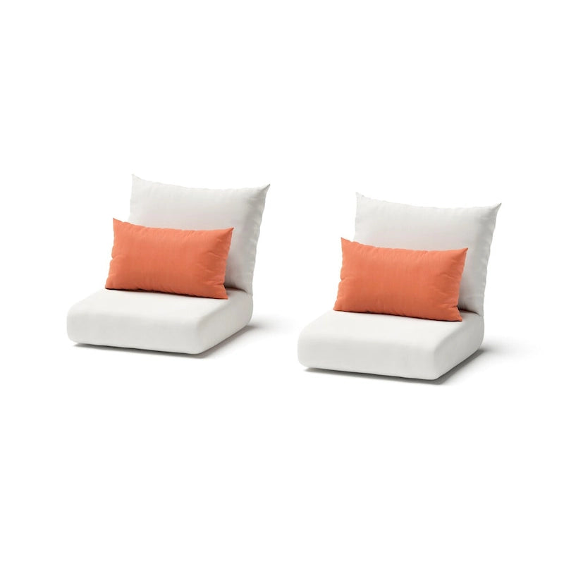 Barcelo 2 Piece Sunbrella Outdoor Patio Motion Club Chairs