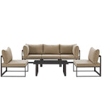 Chance 6-piece Outdoor Patio Sectional Sofa Set