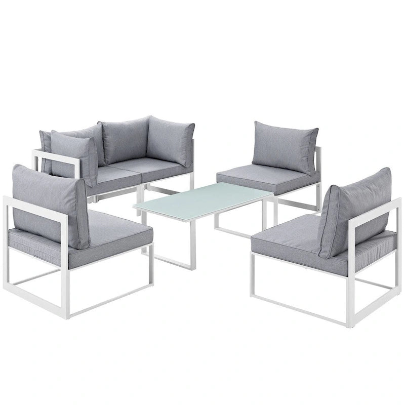 Chance 6-piece Outdoor Patio Sectional Sofa Set