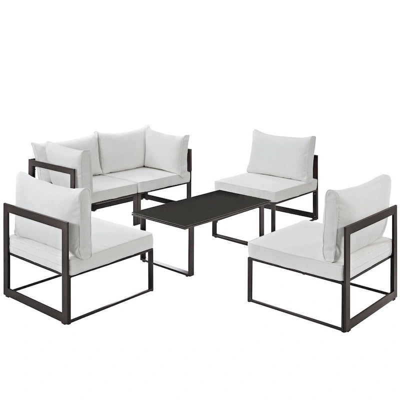 Chance 6-piece Outdoor Patio Sectional Sofa Set