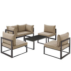 Chance 6-piece Outdoor Patio Sectional Sofa Set