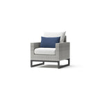 Milo Gray 4 Piece Sunbrella Outdoor Patio Seating Set