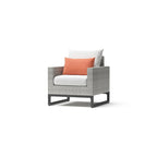 Milo Gray 4 Piece Sunbrella Outdoor Patio Seating Set