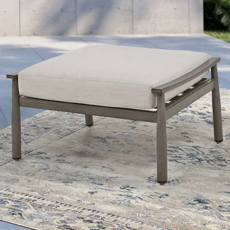7-Piece Aluminum Patio Conversation Set, 3-Seat Outdoor Couch with Ottomans , 2 Swivel Chairsand Coffee Table