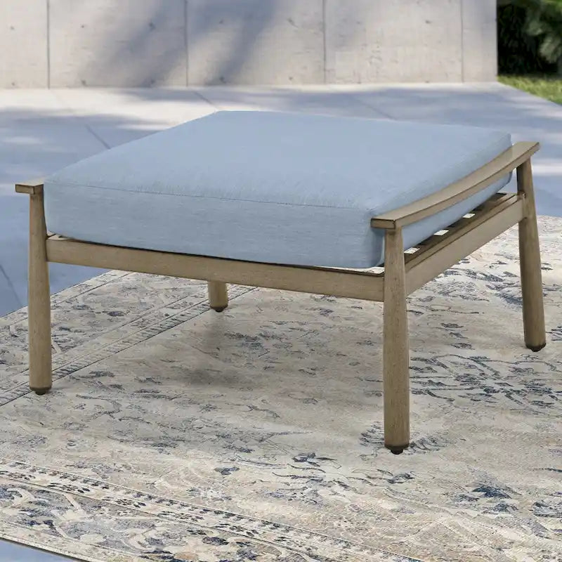 7-Piece Aluminum Patio Conversation Set, 3-Seat Outdoor Couch with Ottomans , 2 Swivel Chairsand Coffee Table