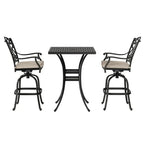 2 - Person Square Outdoor Dining Set with Cushions