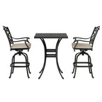 2 - Person Square Outdoor Dining Set with Cushions