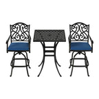 2 - Person Square Outdoor Dining Set with Cushions