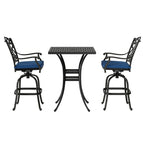 2 - Person Square Outdoor Dining Set with Cushions