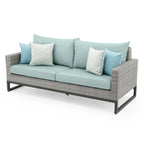 Milo Gray 7 Piece Sunbrella Outdoor Patio Motion Deep Seating Set