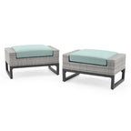 Milo Gray 7 Piece Sunbrella Outdoor Patio Motion Deep Seating Set