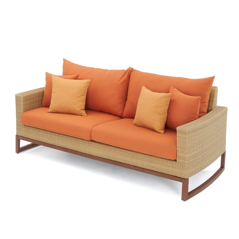 Milea 4 Piece Sunbrella Outdoor Patio Seating Set