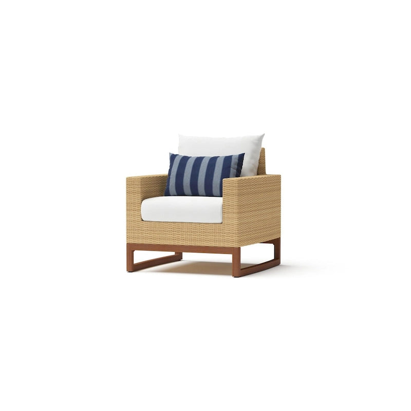 Milea 4 Piece Sunbrella Outdoor Patio Seating Set