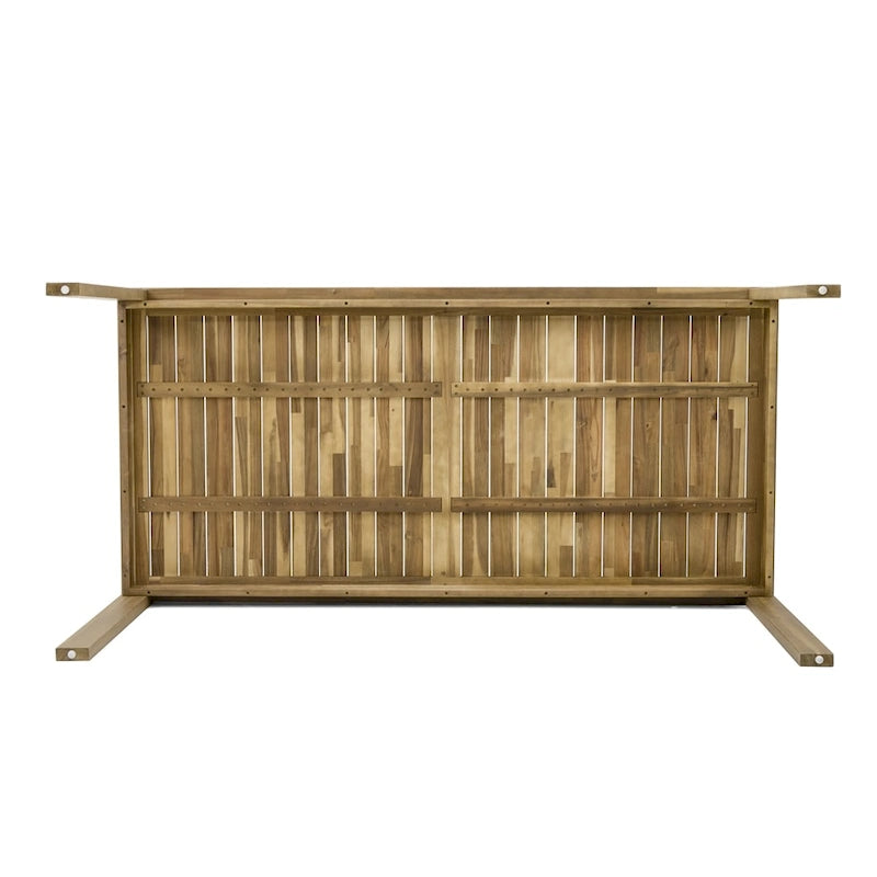 Outdoor Dining Table and Chair Set w/ and Removable Cushions for Patio