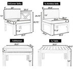 5-Piece Sectional Sofa Seating Group Set
