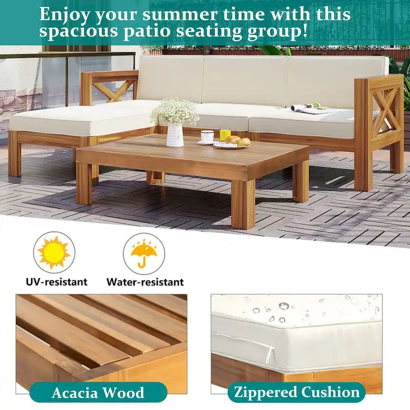 5-Piece Sectional Sofa Seating Group Set