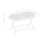 Outdoor Dining Set - Chairs with Slatted Back and Oval Table with Wood 4 legs - Natural Oil Finish (Pieces option)