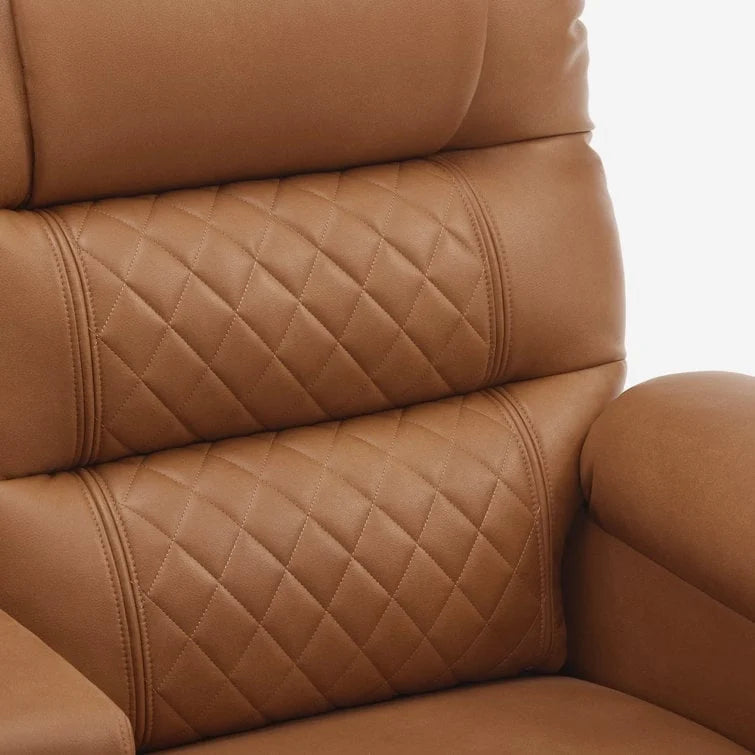 MCombo Divano reclinabile elettrico a due posti con console, divano reclinabile elettrico con calore e vibrazione, porte USB, portabicchieri PR624