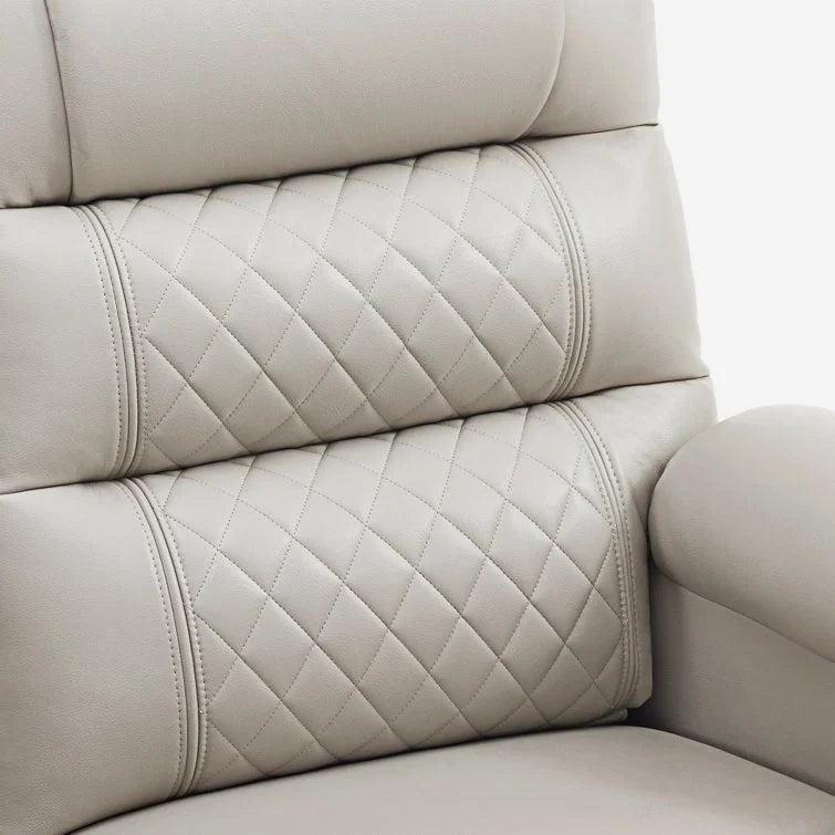 MCombo Divano reclinabile elettrico a due posti con console, divano reclinabile elettrico con calore e vibrazione, porte USB, portabicchieri PR624