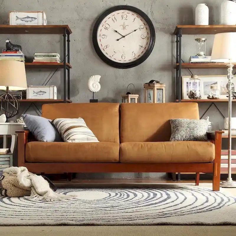 Hills Mission-style Oak Sofa by iNSPIRE Q Classic