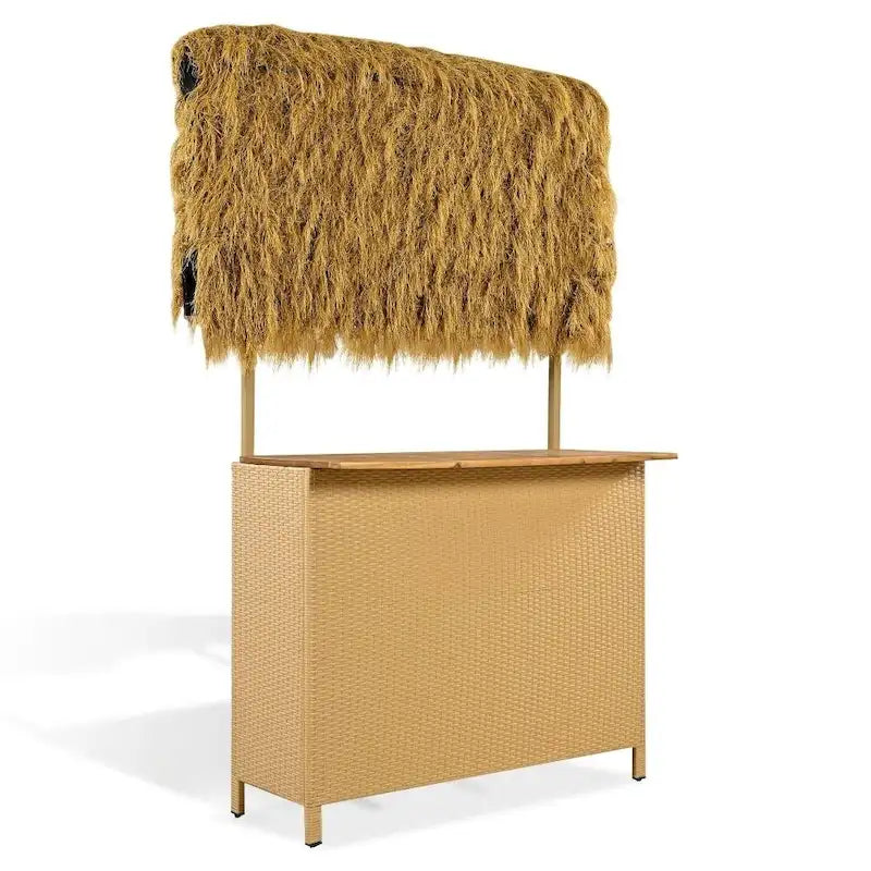 Hawaiian-style Bar Table Set Outdoor Party Bar Set