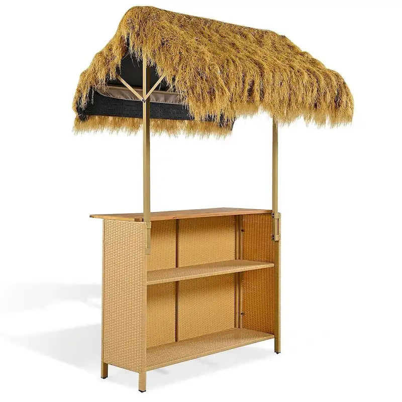 Hawaiian-style Bar Table Set Outdoor Party Bar Set