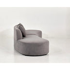 132.3 inch Large Half Moon Curved Sectional Sofa