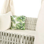 Outdoor Patio Sunbed with Curtains