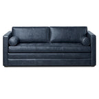 Poly & Bark Napa 82 Leather Pull-Out Convertible Sleeper Sofa - Full Grain Genuine Italian Leather