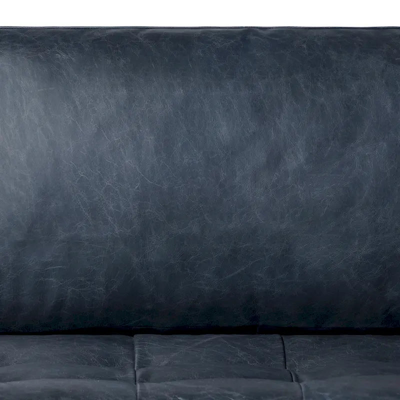 Poly & Bark Napa 82 Leather Pull-Out Convertible Sleeper Sofa - Full Grain Genuine Italian Leather