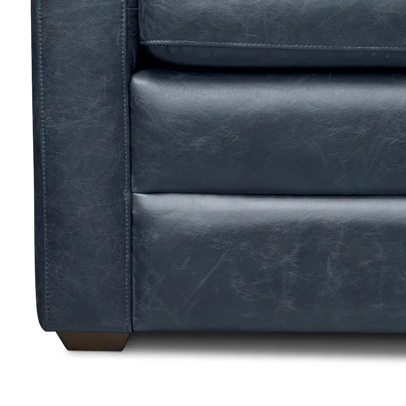 Poly & Bark Napa 82 Leather Pull-Out Convertible Sleeper Sofa - Full Grain Genuine Italian Leather